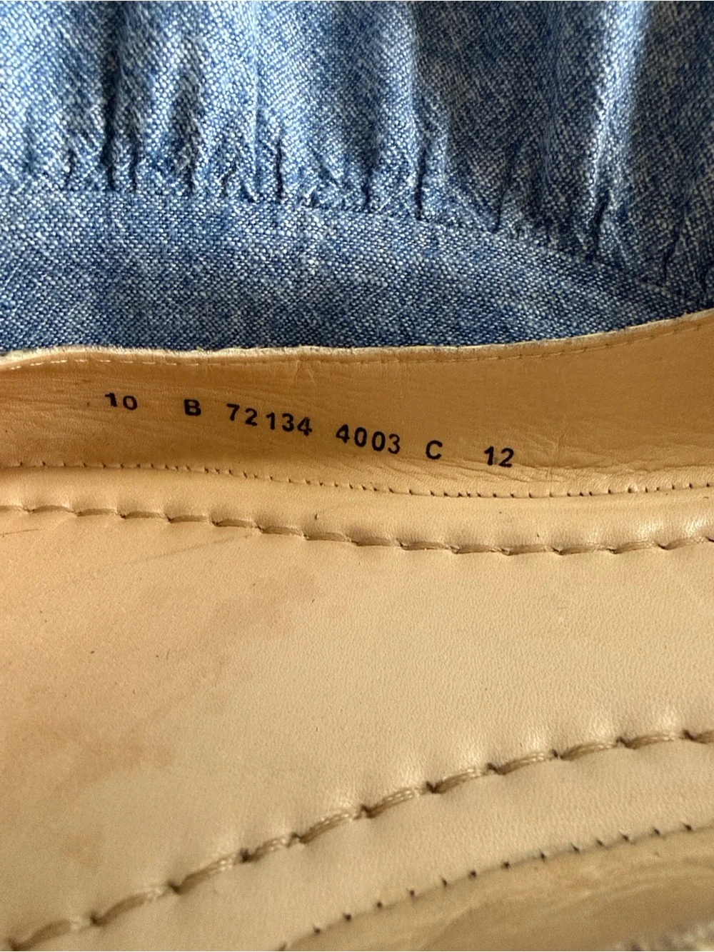 Frye Snake Embossed Gold Ballet Flats Leather Slip-On Size 10